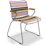 CLICK Dining Chair mit Bambus-Armlehnen (Multi Color 83)