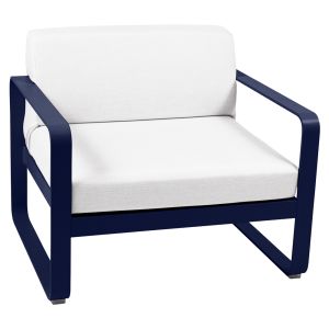 BELLEVIE Lounge SESSEL (Textil grauweiss)