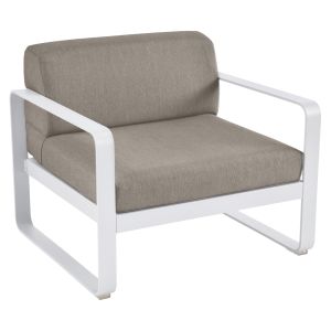 BELLEVIE Lounge SESSEL (Textil taupe grau)