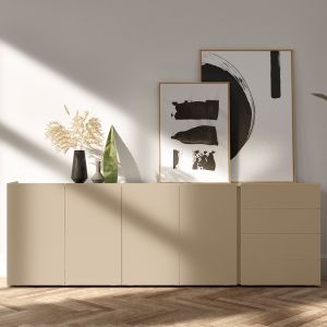 Sideboard JOREL | Mattlack alabaster