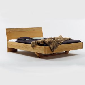 Design Massivholzbett Typ V Wildeiche