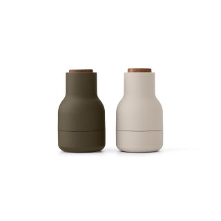 Bottle GRINDER - Salz- und Pfeffermühle small grün-beige Walnut