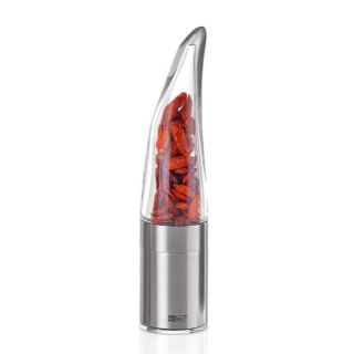Chilischneider Pepe von Adhoc– Innovativer Chilischneider mit patentierter Technologie aus Edelstahl und Acryl in Form einer Chilischote
