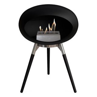 Bio-Kamin BLACK GROUND WOOD (low)