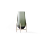 ECHASSE Glasvase Green Smoke L