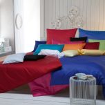 Baumwoll Satin Bettwäsche Unifarben