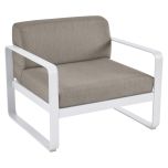 BELLEVIE Lounge SESSEL (Textil taupe grau)