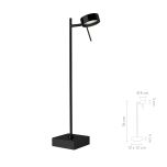 LED Tischleuchte BLING (mattschwarz) von Sompex