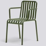 HAY Gartenstuhl PALISSADE Olive mit Armlehne