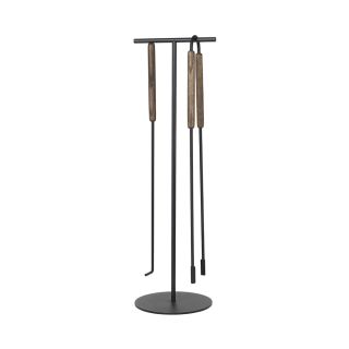 Kamingarnitur ASHI 3-tlg. braun