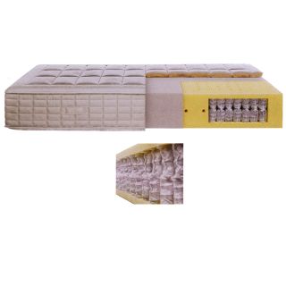 ETERA UNO Komfort-Taschenfederkern RW065 Drell/Wolle mit Borderverarbeitung