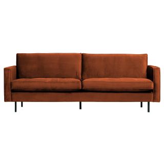 RODEO Classic Sofa 2,5-Sitzer VELVET rost