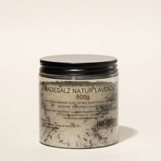 Badesalz Natur LAVENDEL (500 gr) von WALDE