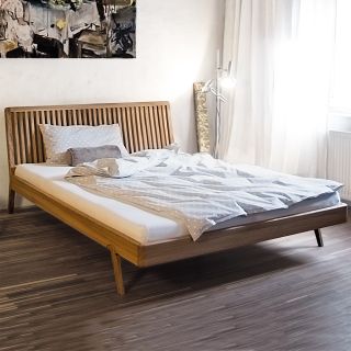 Massivholzbett TANRI 1 (Nussbaum geölt)