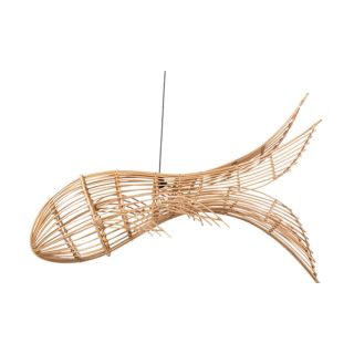 Rattan Lampe FISCH