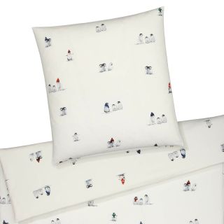 Soft Flanell Kinderbettwäsche PINGUIN PARTY