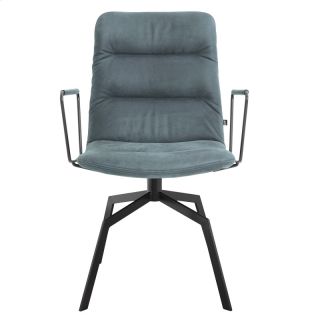 ARVA light Drahtgestell Armlehne Rawhide Col 354 nordic blue