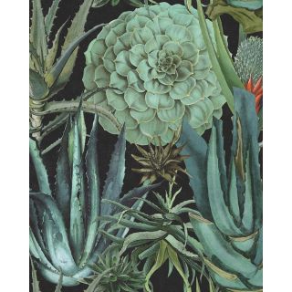 Wandtapete SUCCULENTUS anthracite