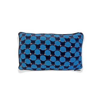 bedruckter Seidenkissenbezug TWIST (Col. Blue Dream)