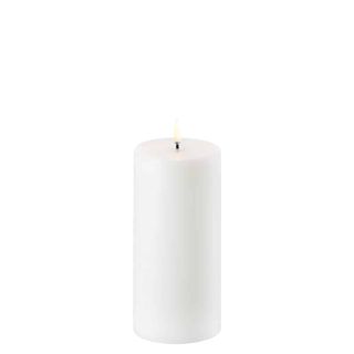 Stumpenkerze Nordic White Smooth