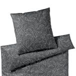 Mako Satin Bettwäsche ATELIER FLORAL (basalt 09)