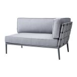 CONIC 2-Sitzer Sofa-Modul (links) AirTouch lightgrey