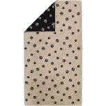 Cawö Handtücher We Love Dogs Paws 6247 schwarz-Beige – mit Pfoten-Design
