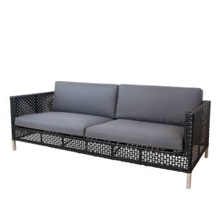 Connect 3-Sitzer Sofa (schwarz)
