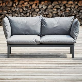 Fiam DOMINO Lounge Sofa schwarz/grau