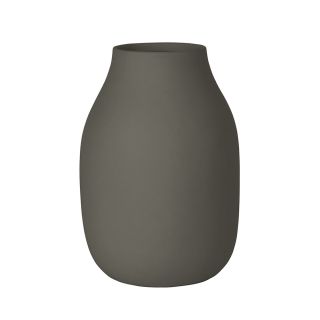 Vase COLORA steel grey L