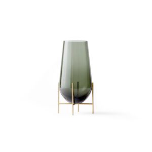 ECHASSE Glasvase Green Smoke L
