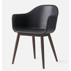 HARBOUR Stuhl Leder mit Holzgestell