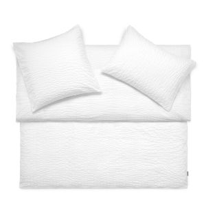 Seersucker Bettwäsche LENNY (blanc) von Schlossberg