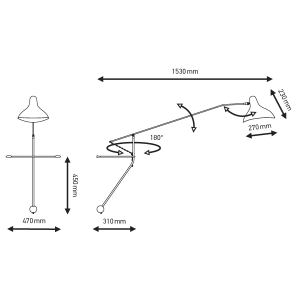 BS 2 - Wandleuchte MANTIS